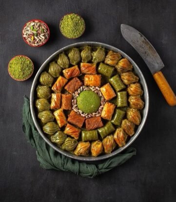 لو كنت من عشاق الحلويات الشرقية، فـ القلاوة هي الخيار الأول البقلاوة بالفستق الحلبي... طعم الفخامة في كل قضمة✨🍯